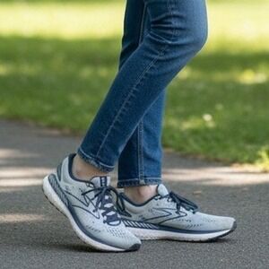 Brooks Glycerin GTS 19 Womens Running Shoes Size 9.5‎ Athletic Training Grey